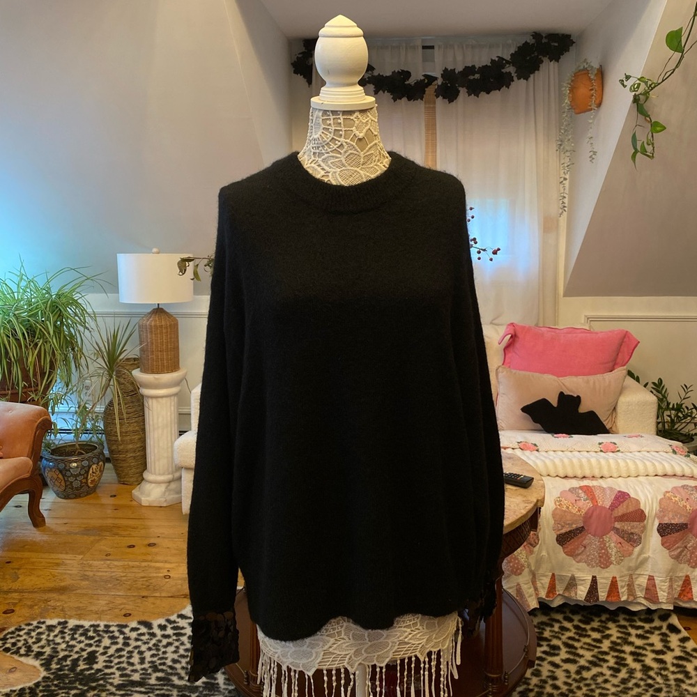 Soft wool mix H&M Black Knit Sweater